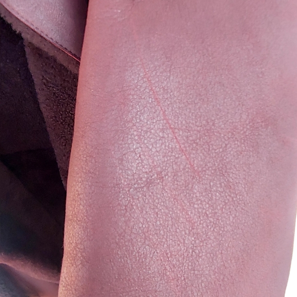 Akris Punto Burgundy Reversible Lamb Shearling Coat Size 6 nwt $3490 Current - Picture 13 of 16